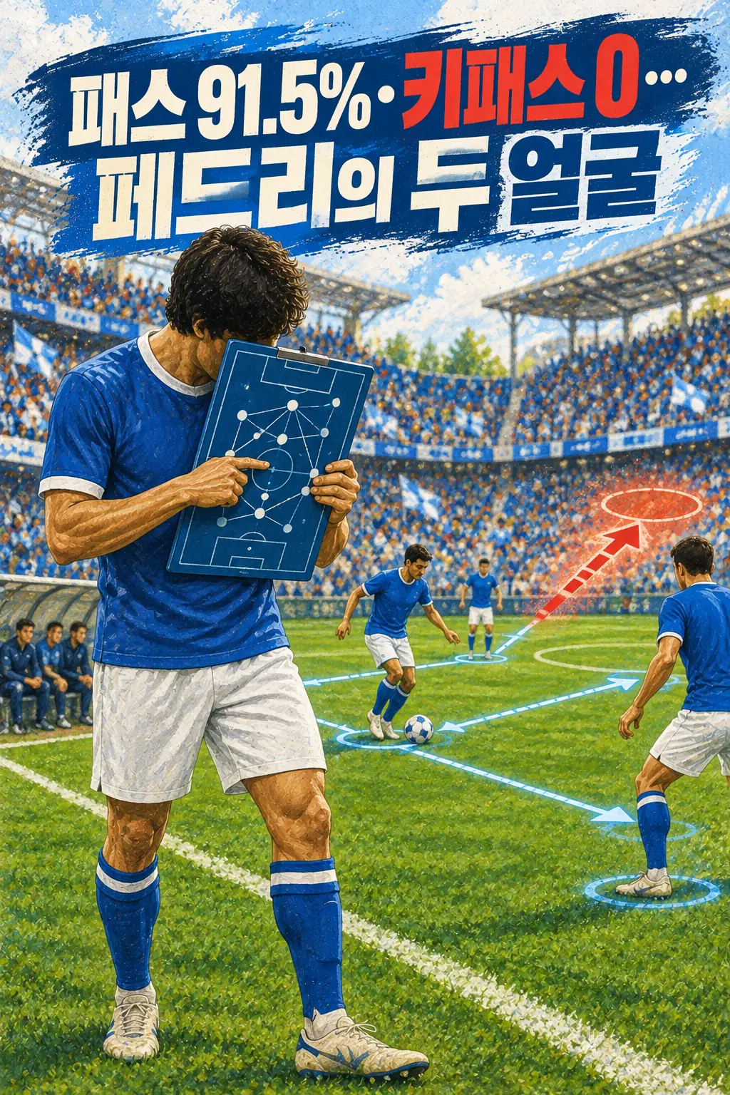 패스 91.5%·키패스 0…페드리의 두 얼굴