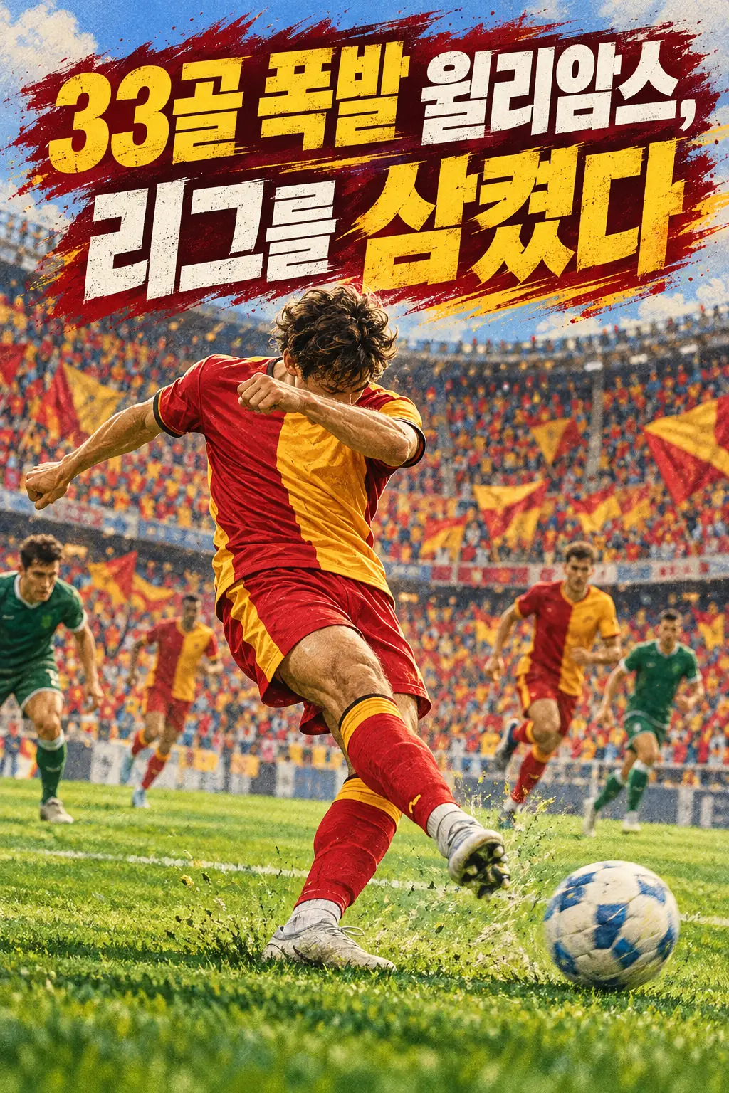 33골 폭발 윌리암스, 리그를 삼켰다
