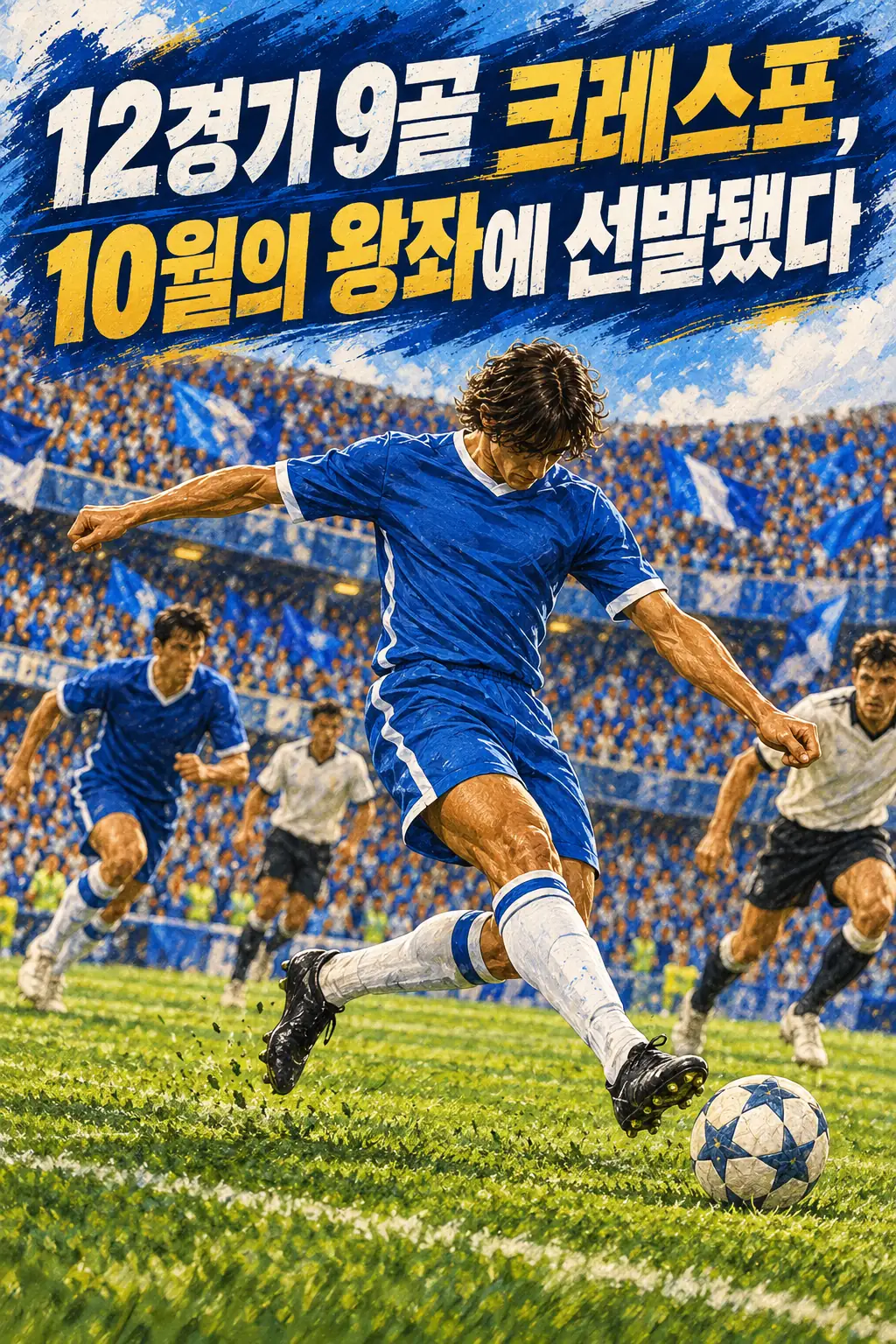 12경기 9골 크레스포, 10월의 왕좌에 선발됐다