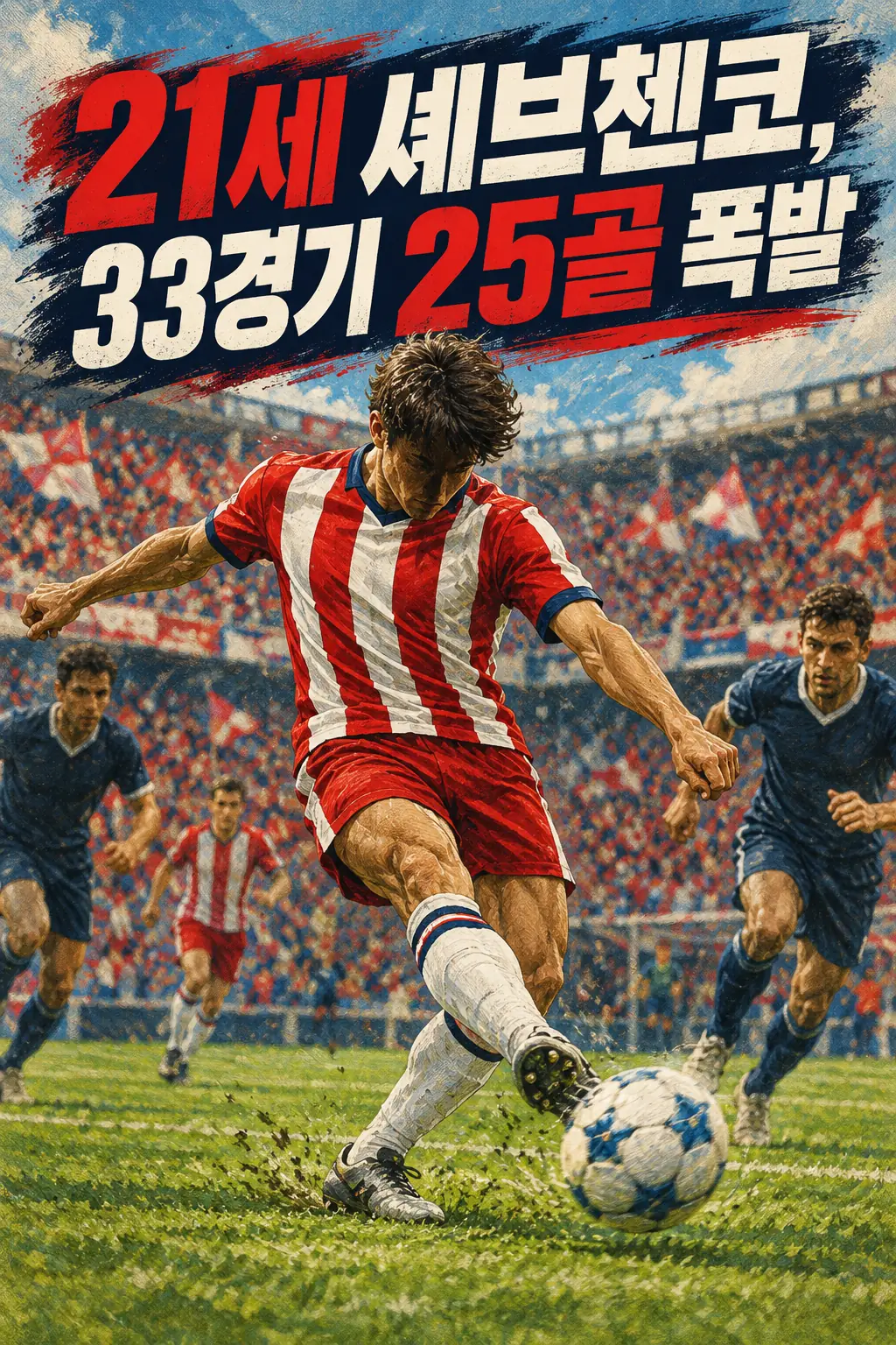 21세 셰브첸코, 33경기 25골 폭발