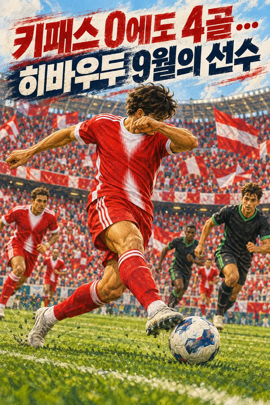 키패스 0에도 4골…히바우두 9월의 선수