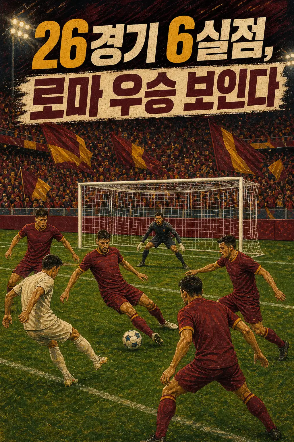 26경기 6실점, 로마 우승 보인다