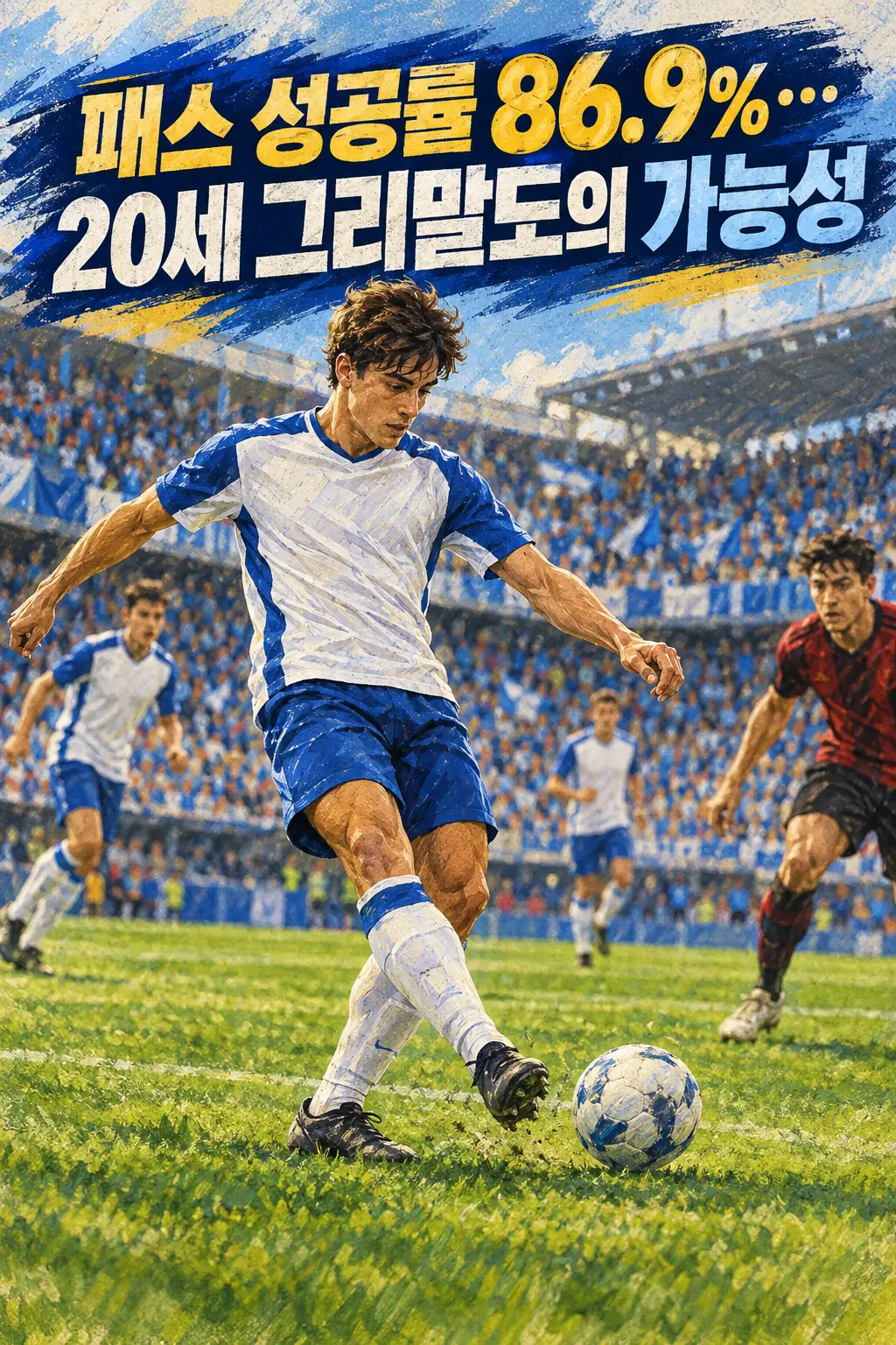 패스 성공률 86.9%…20세 그리말도의 가능성