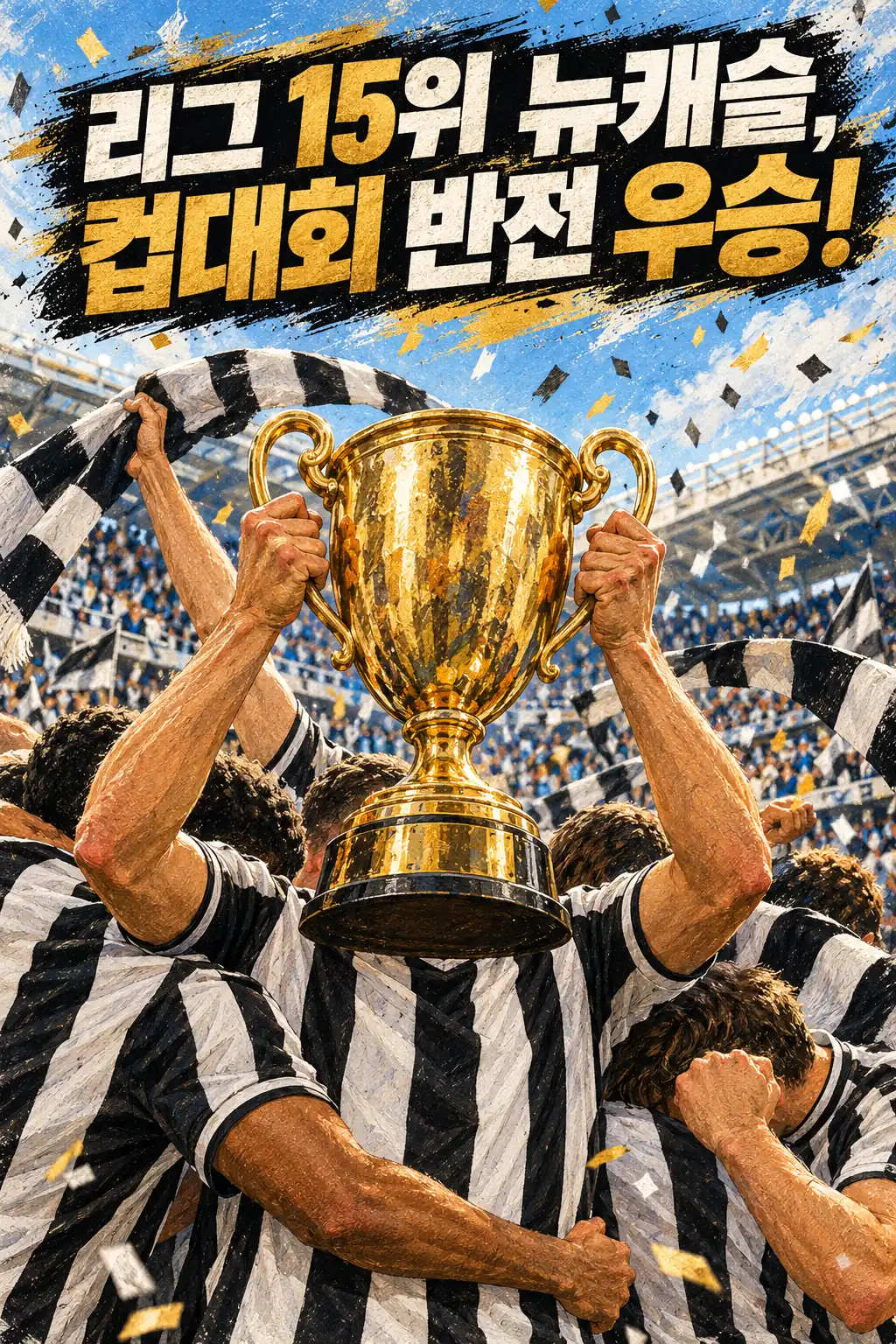 리그 15위 뉴캐슬, 컵대회 반전 우승!