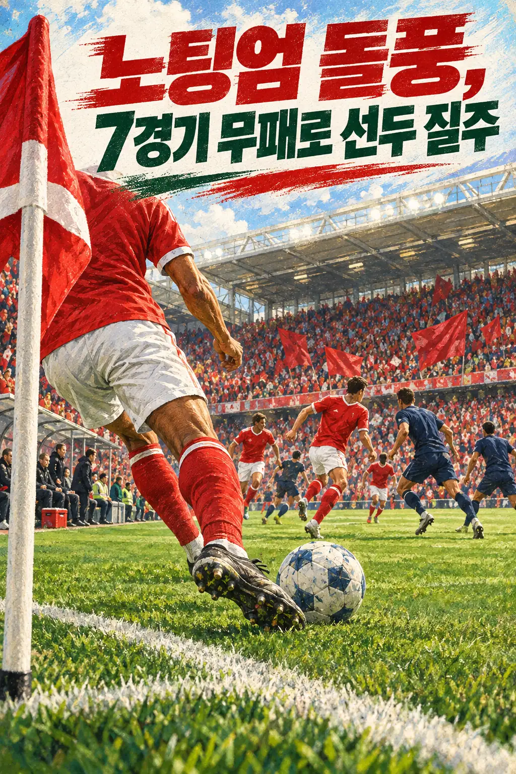 노팅엄 돌풍, 7경기 무패로 선두 질주