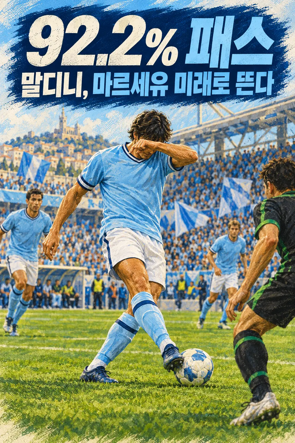 92.2% 패스 말디니, 마르세유 미래로 뜬다