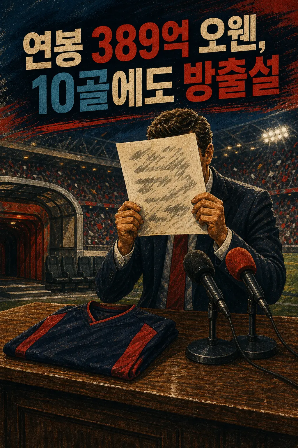 연봉 389억 오웬, 10골에도 방출설