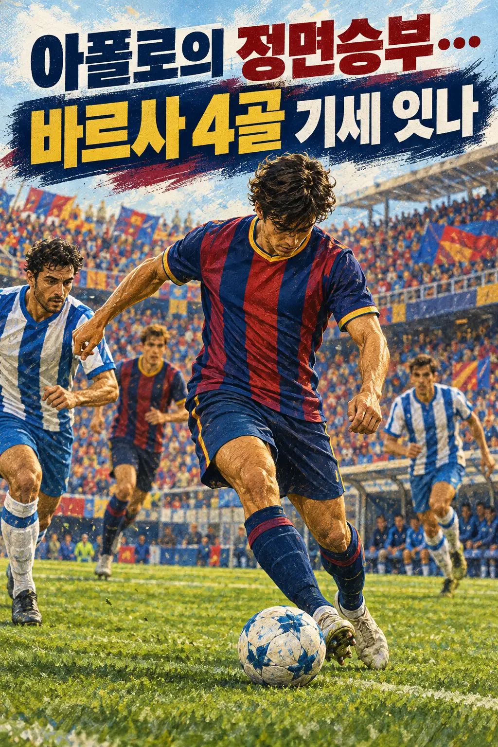아폴로의 정면승부…바르사 4골 기세 잇나