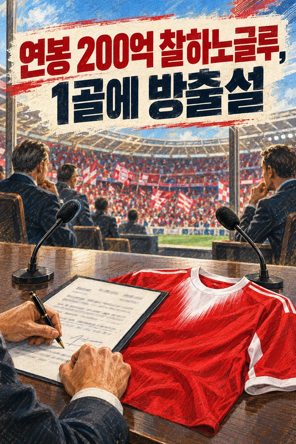 연봉 200억 찰하노글루, 1골에 방출설