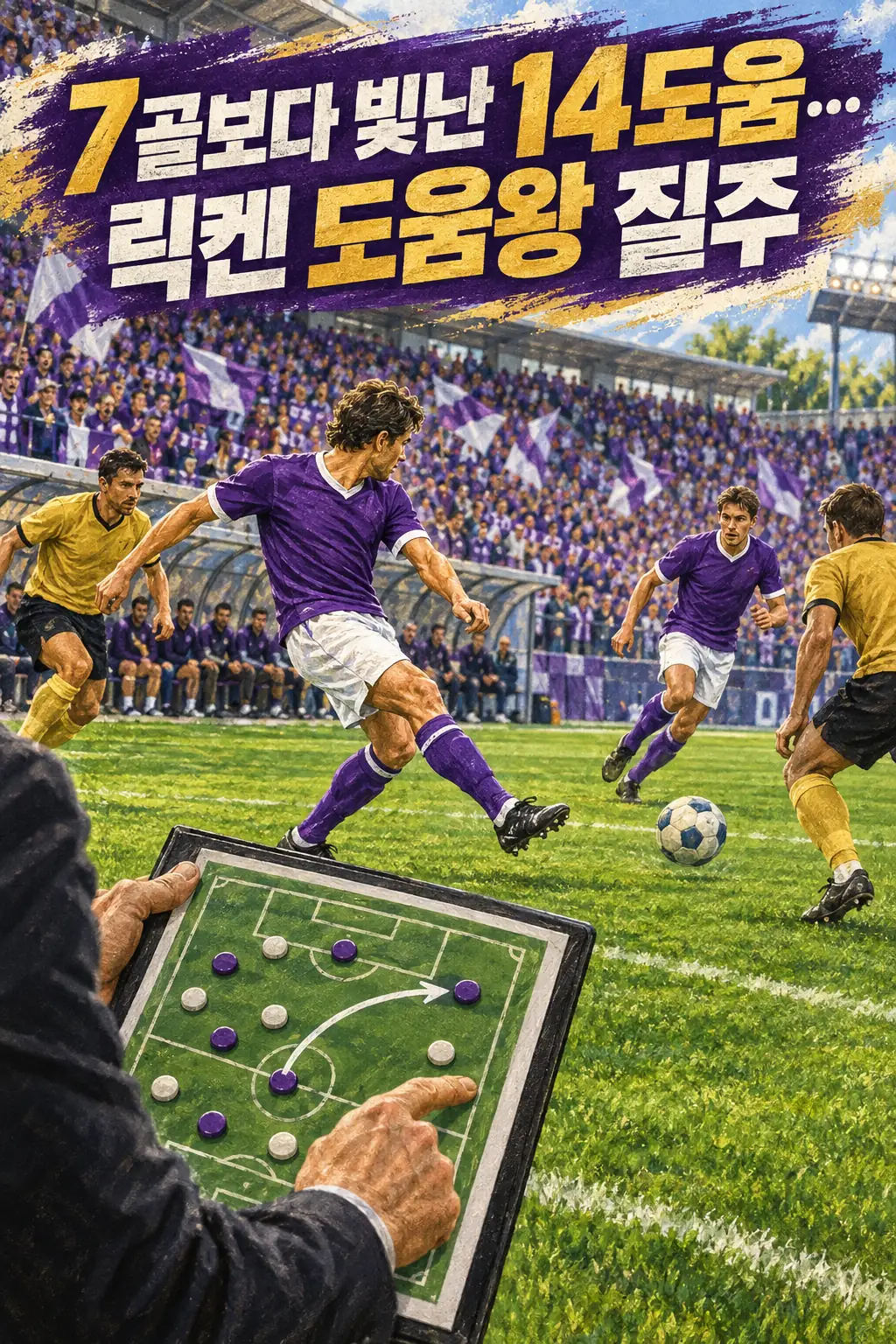 7골보다 빛난 14도움…릭켄 도움왕 질주