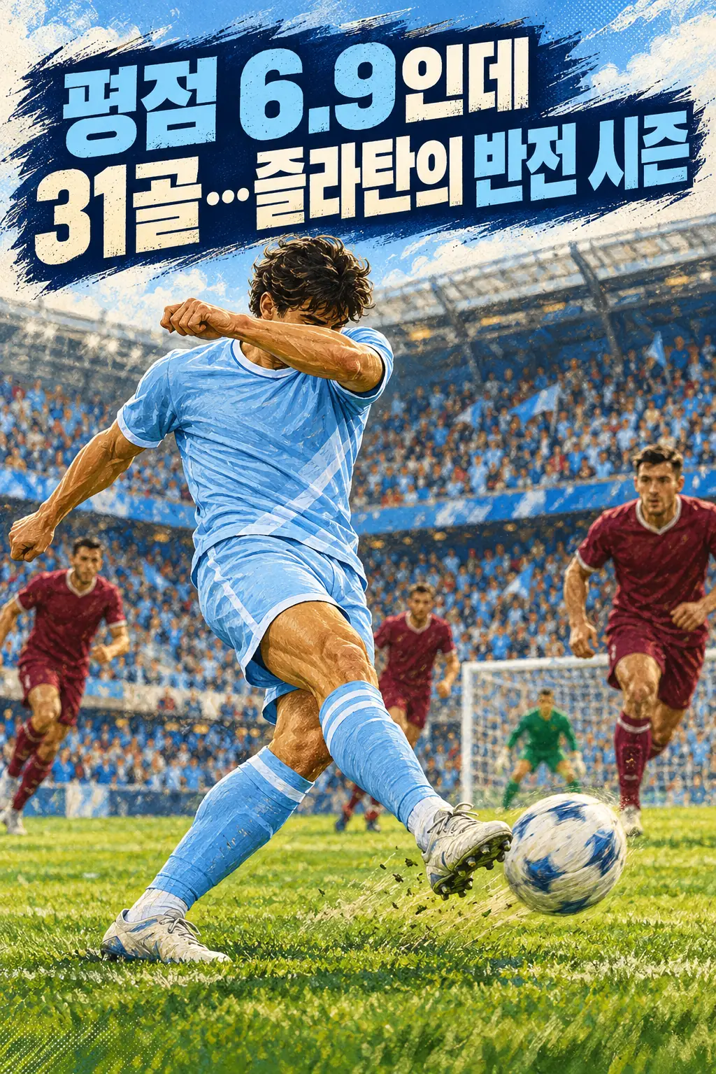 평점 6.9인데 31골…즐라탄의 반전 시즌