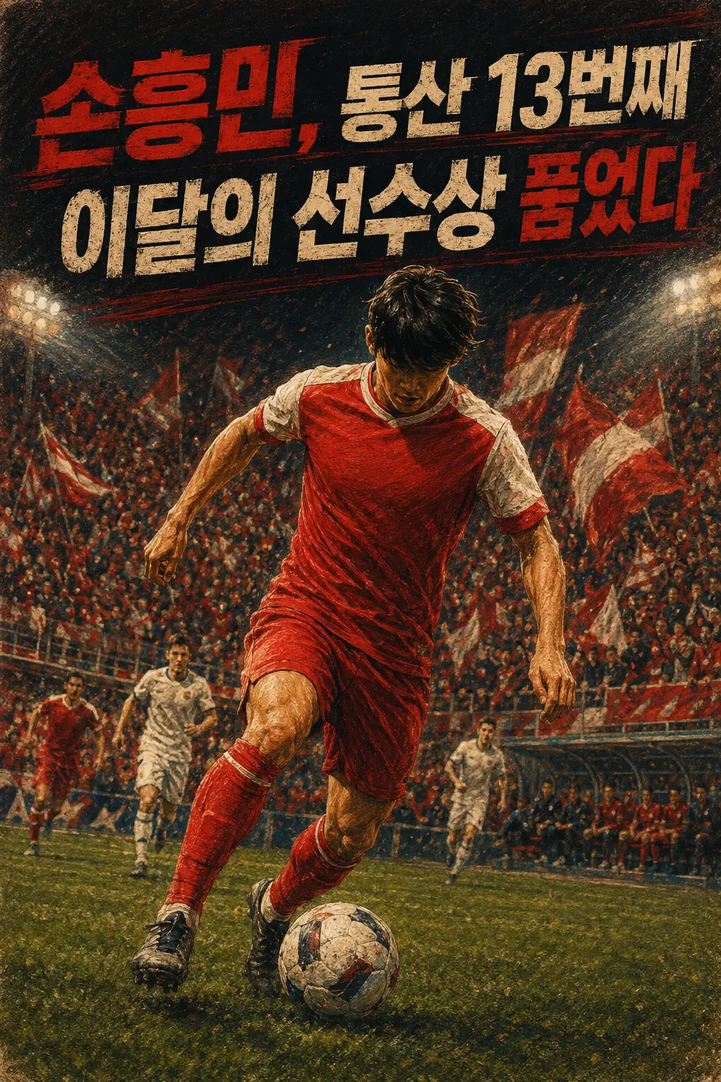 손흥민, 통산 13번째 이달의 선수상 품었다