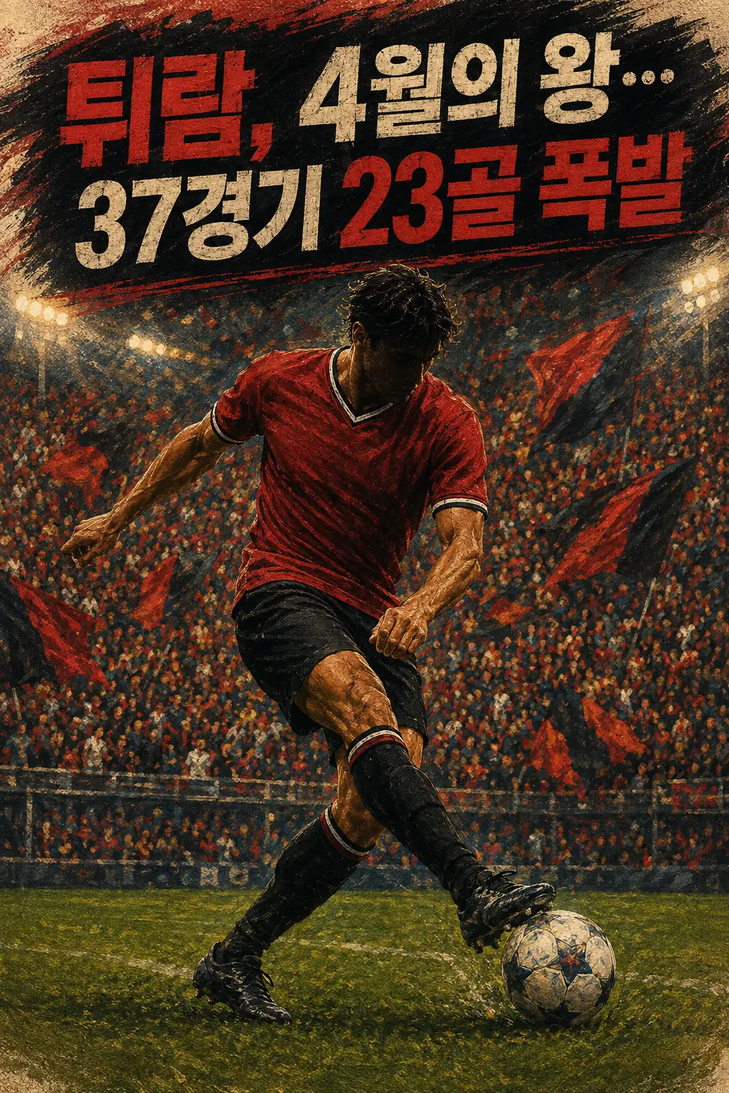 튀람, 4월의 왕…37경기 23골 폭발