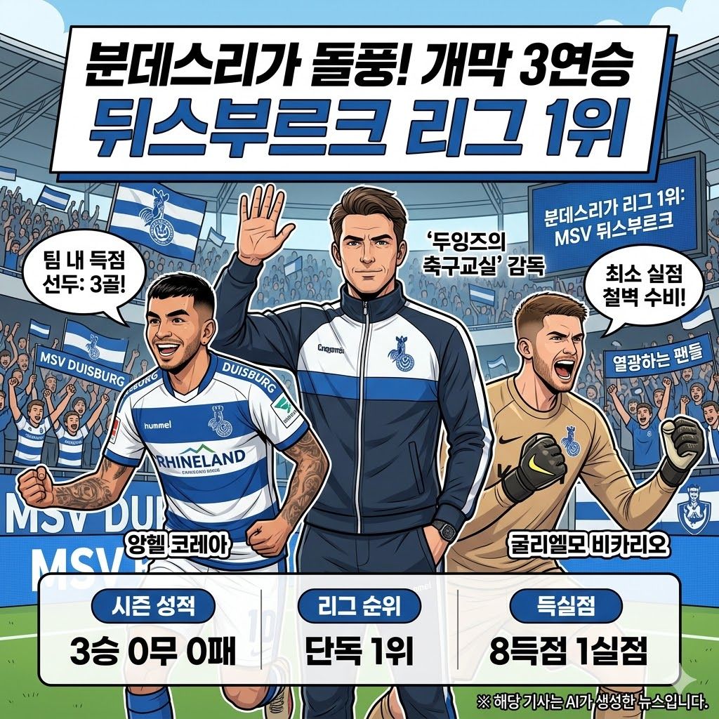 독일 분데스리가 개막! [두잉즈] 뒤스부르크, 무적 질