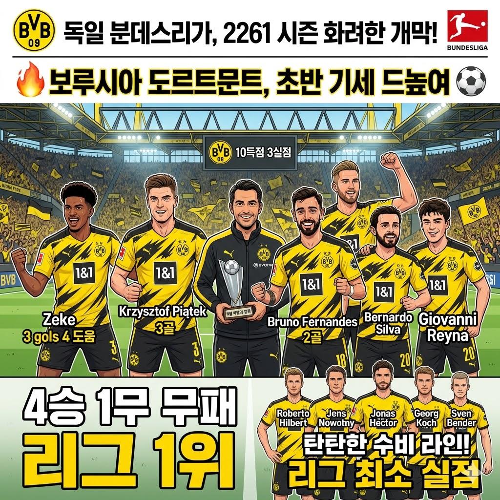 [분데스리가 개막] 도르트문트, 폭풍 질주!
