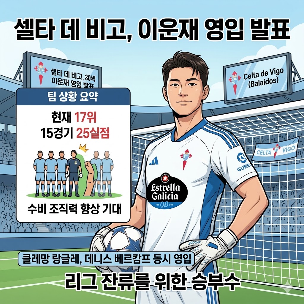 셀타 데 비고, [수비 붕괴] 막아라…이운재 긴급 영입