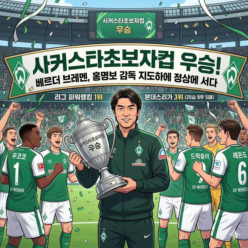 홍명보의 브레멘, 컵 우승으로 [최강] 입증