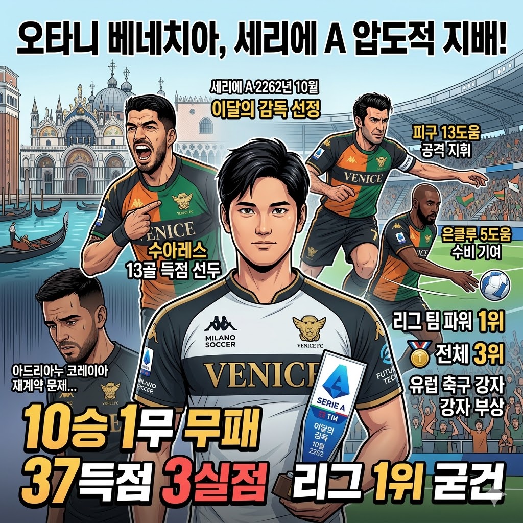 [오타니 매직] 베네치아, 세리에A 폭격!