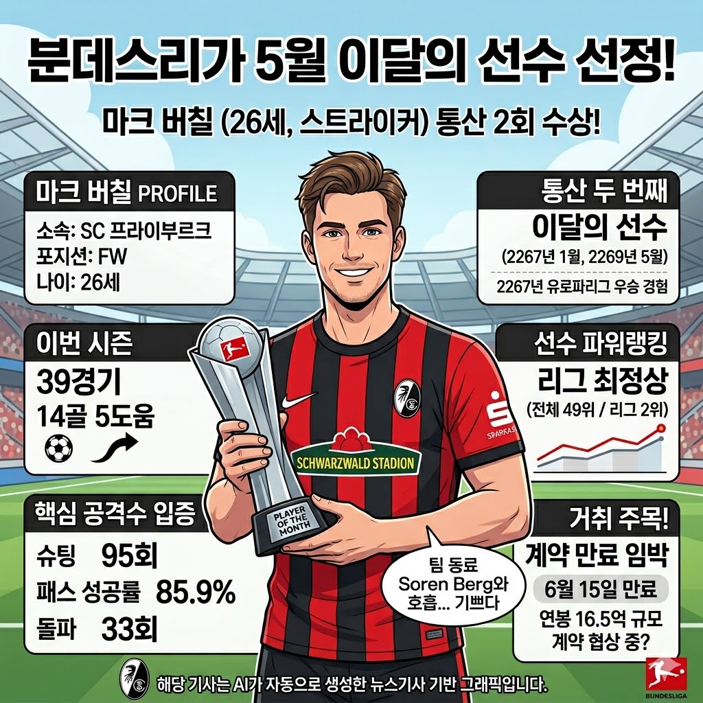 Burchill, 분데스리가 5월의 사나이 [재등극]