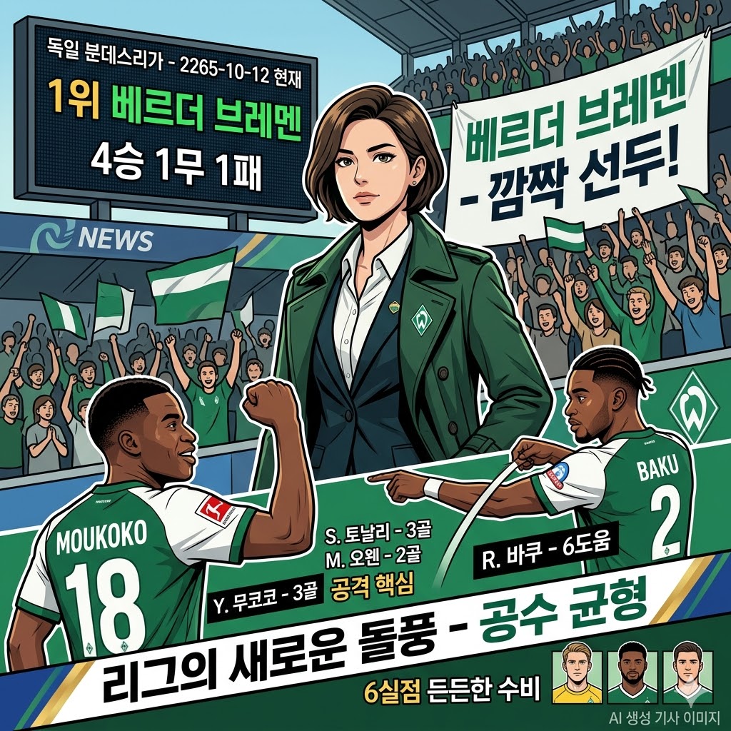 분데스리가 뒤흔든 브레멘, [초반 돌풍] 선두!