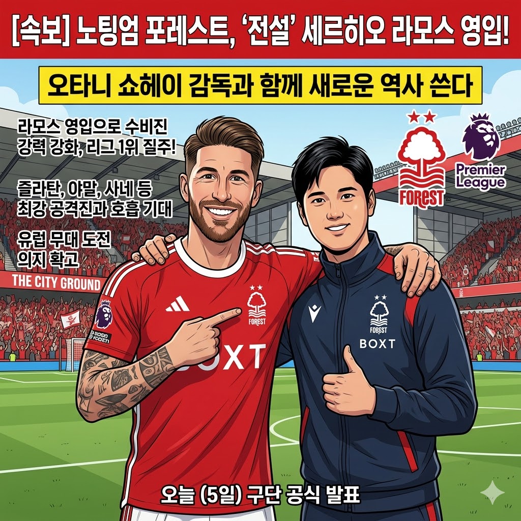 [속보] 노팅엄, `전설` 라모스 전격 영입!
