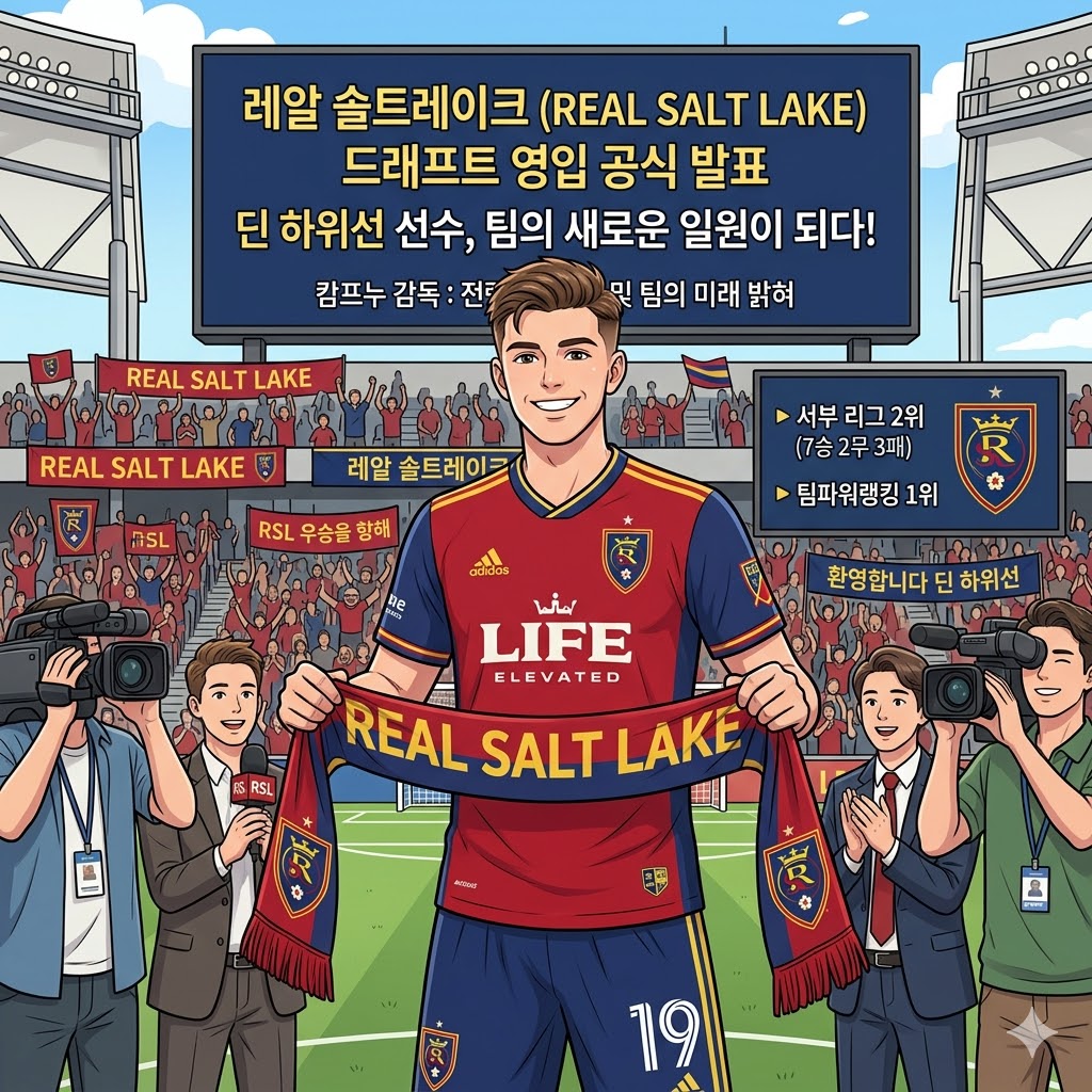 팀파워 1위 레알 솔트레이크, 딘 하위선 품다