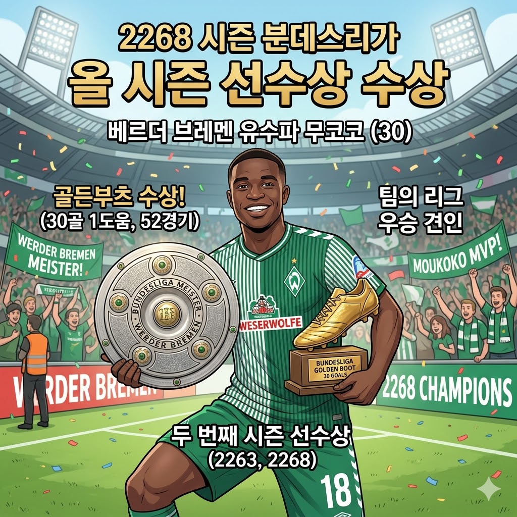 무코코, 분데스리가 [올시즌MVP] 두 번째 등극