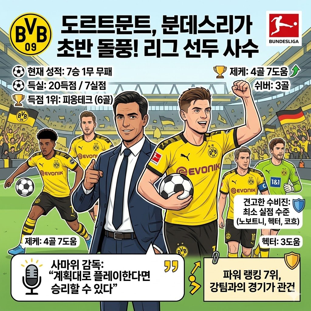 [도르트문트 돌풍] 무패 질주, 분데스리가 점령!