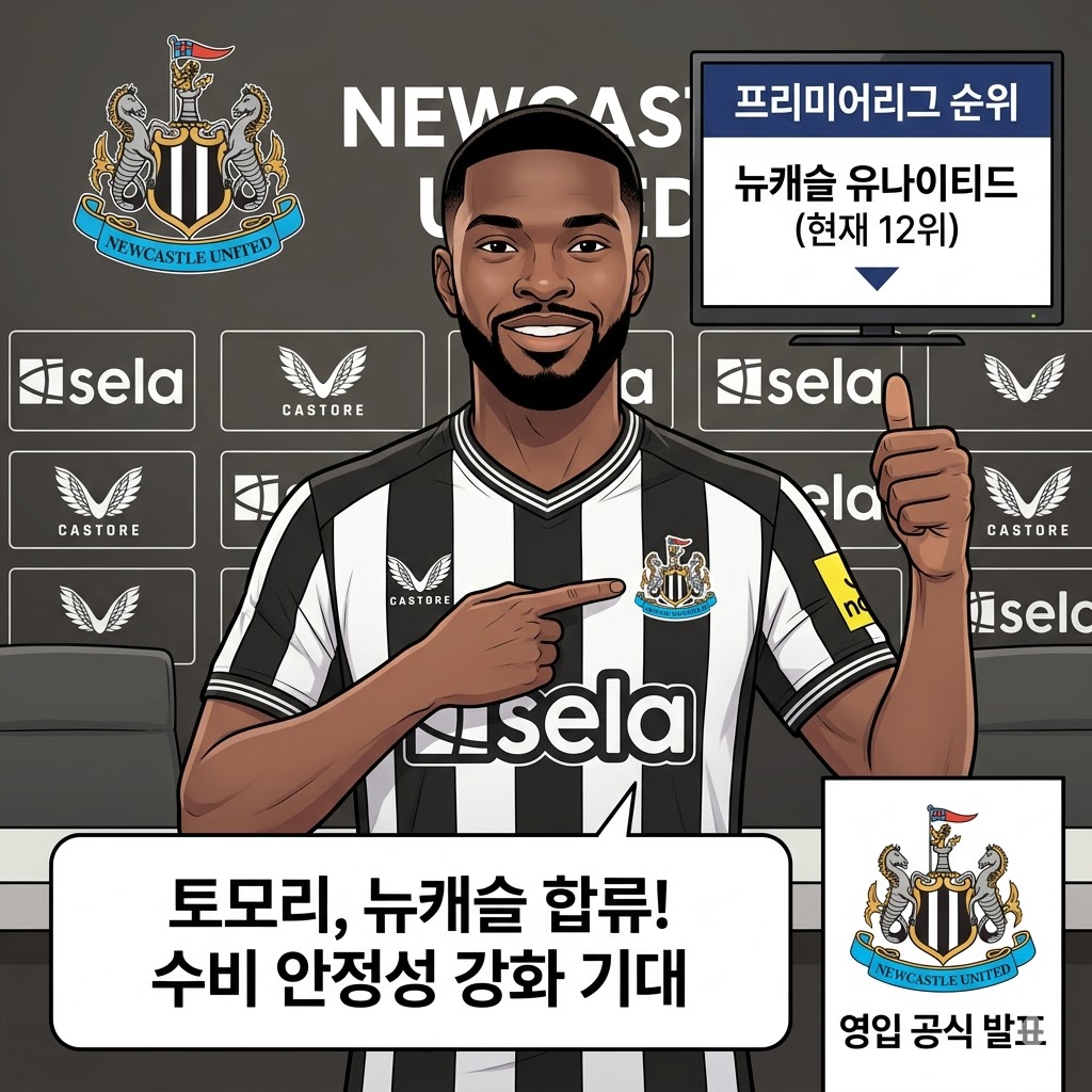 뉴캐슬, 수비 해결사 토모리 영입 [완료]