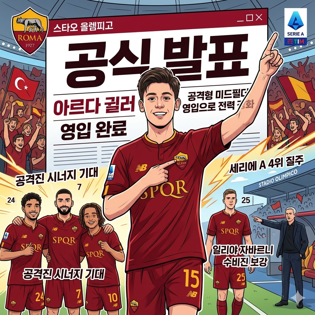로마, [귈러] 영입! 세리에A 지각변동 예고