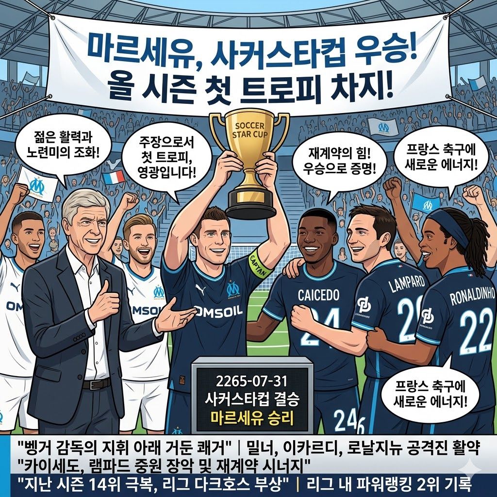 벵거 매직`, 마르세유 새 시대 우승컵!