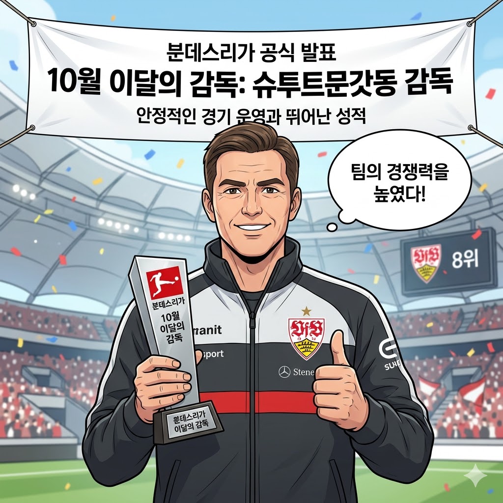 돌돗돌문갓동, 철벽 수비로 10월 최고 감독 등극